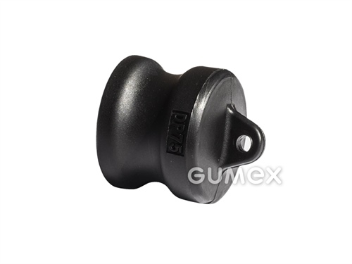 KAMLOK záslepka DN20 na spojku DN20, 8,5bar, polypropylen, -20°C/+70°C, černá